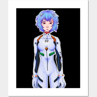Rei Ayanami (Neon Genesis Evangelion) Posters and Art